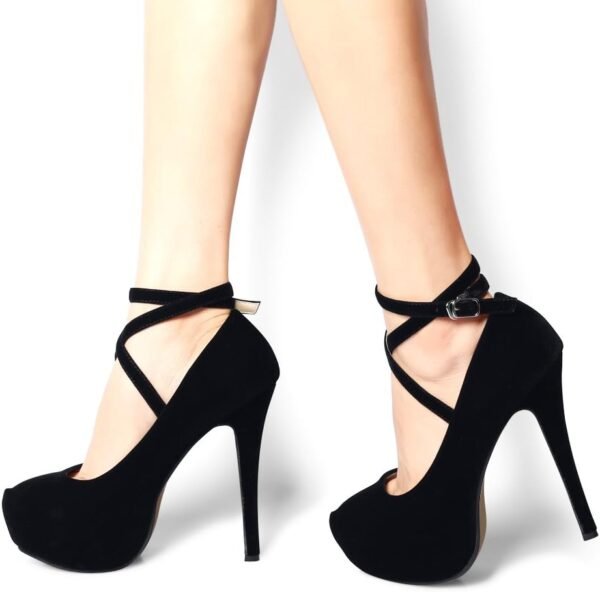 Ankle Strap Platform Party Closed Toe Dress High Heels Pumps