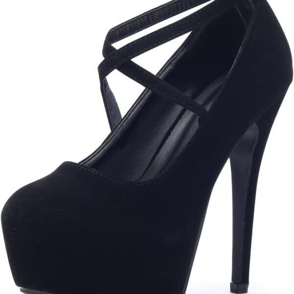 Ankle Strap Platform Party Closed Toe Dress High Heels Pumps