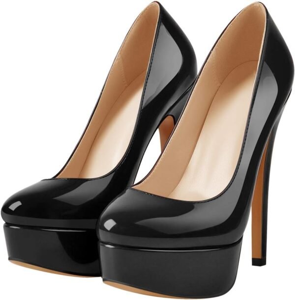 Double Platform Stiletto High Heel Pumps