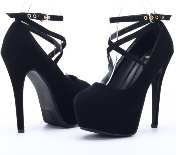 Ankle Strap Platform Party Closed Toe Dress High Heels Pumps