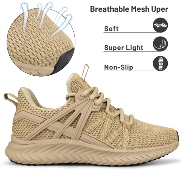 Slip On Sneakers Walking Tennis Shoes Lightweight Casual Sneakers for Gym Travel Work