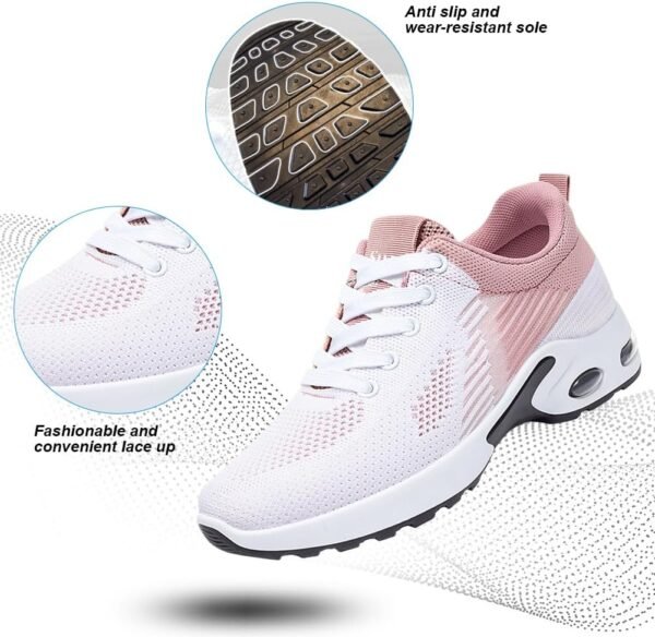 ne Sneakers Air Cushion Running Shoes Lightweight Tennis Walking Shoes Mesh Breathable Gym Work Fashion Sneakers Athletic Comfortable Casual