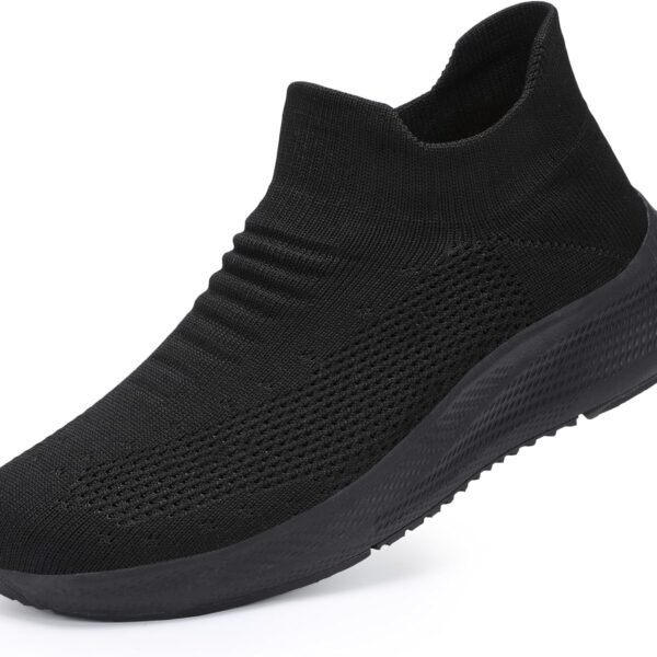 Slip on Walking Shoes Comfort Lightweight Breathable Sock Shoe Non-Slip Mesh Casual Fashion Tennis Running Sneakers